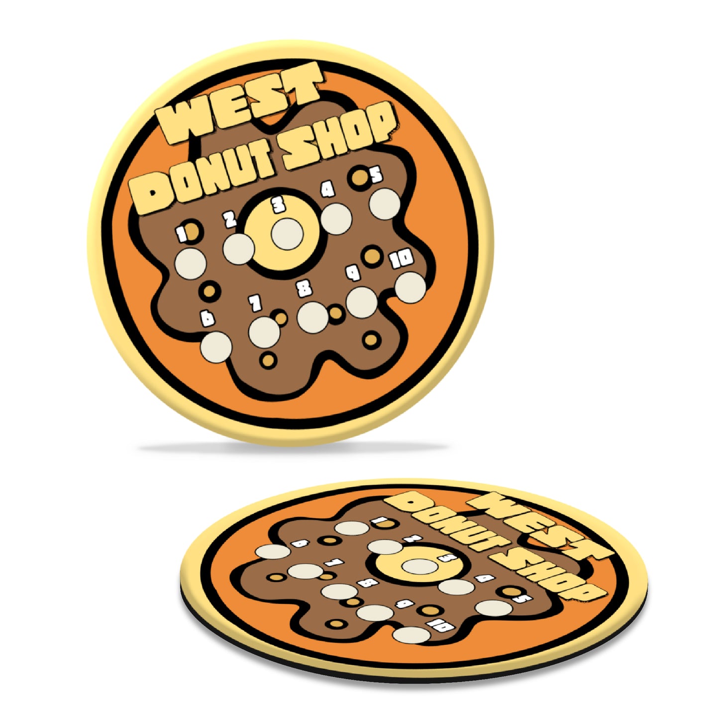 90mm Circle Fridge Magnet
