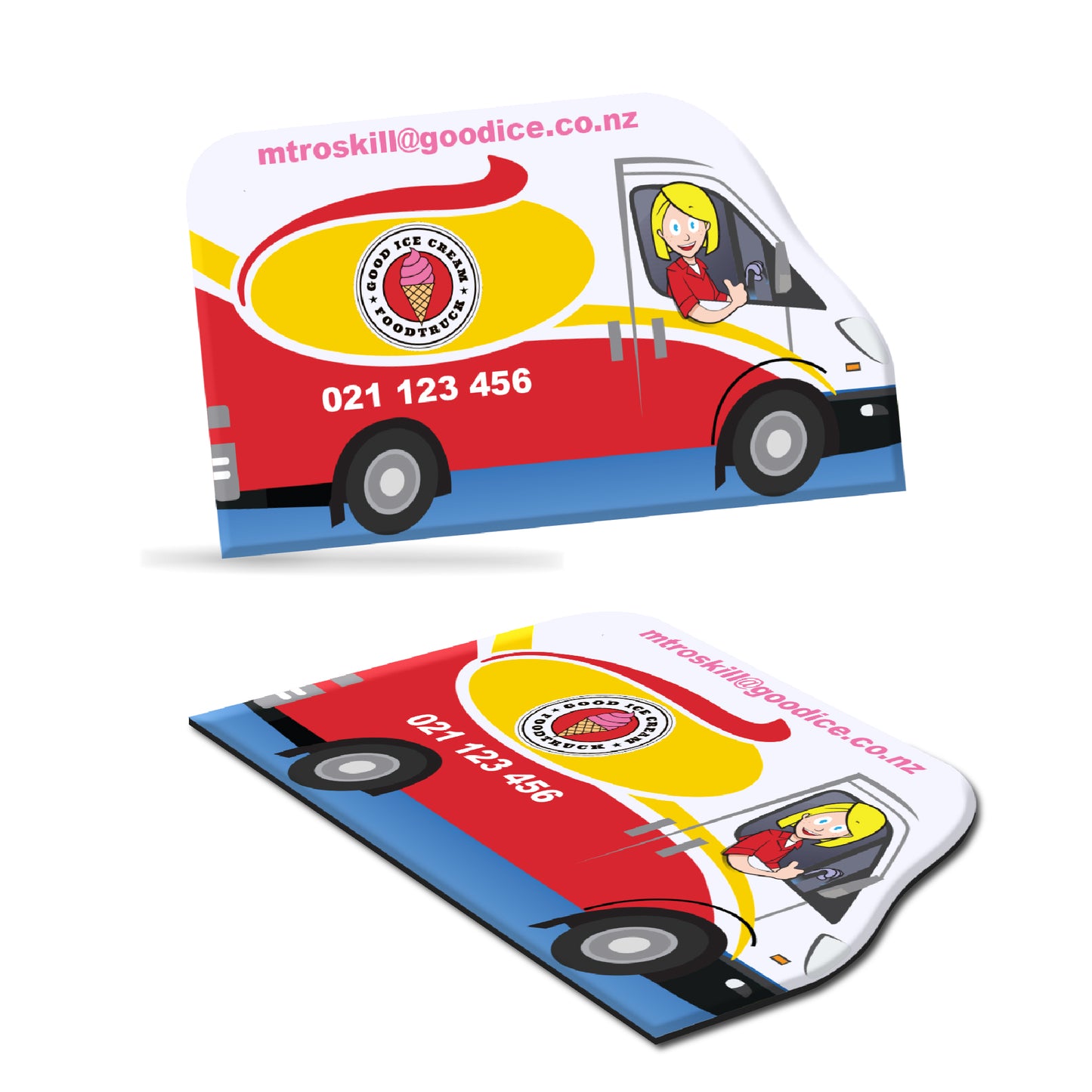 Van Shape Large Fridge Magnet