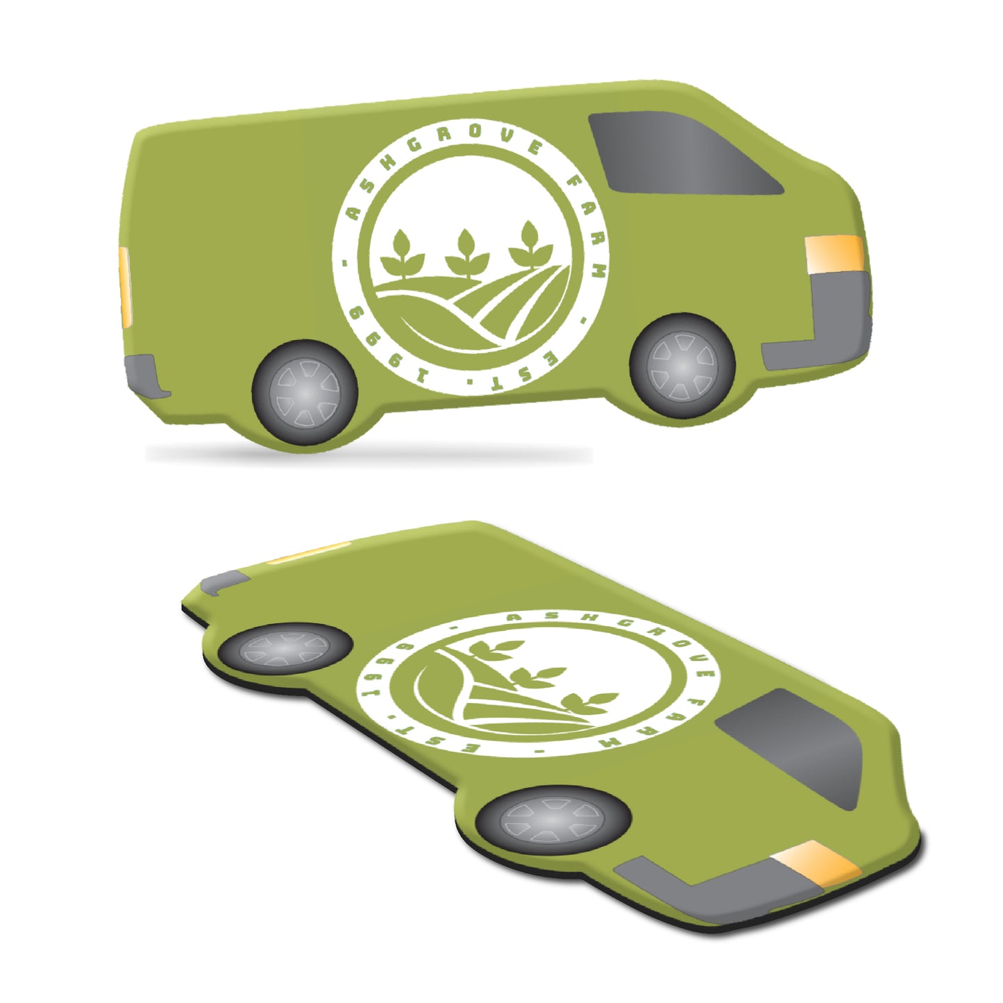 Van Shape Standard Fridge Magnet